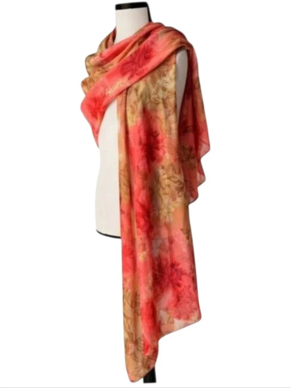 Art Devoré Burnout Silky Floral Scarf/Shawl